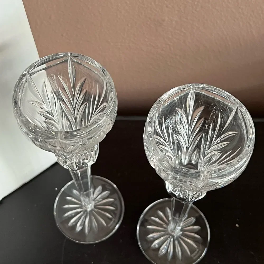 Marquis Waterford winter celebration crystal candle sticks nwt - Picture 2 of 10